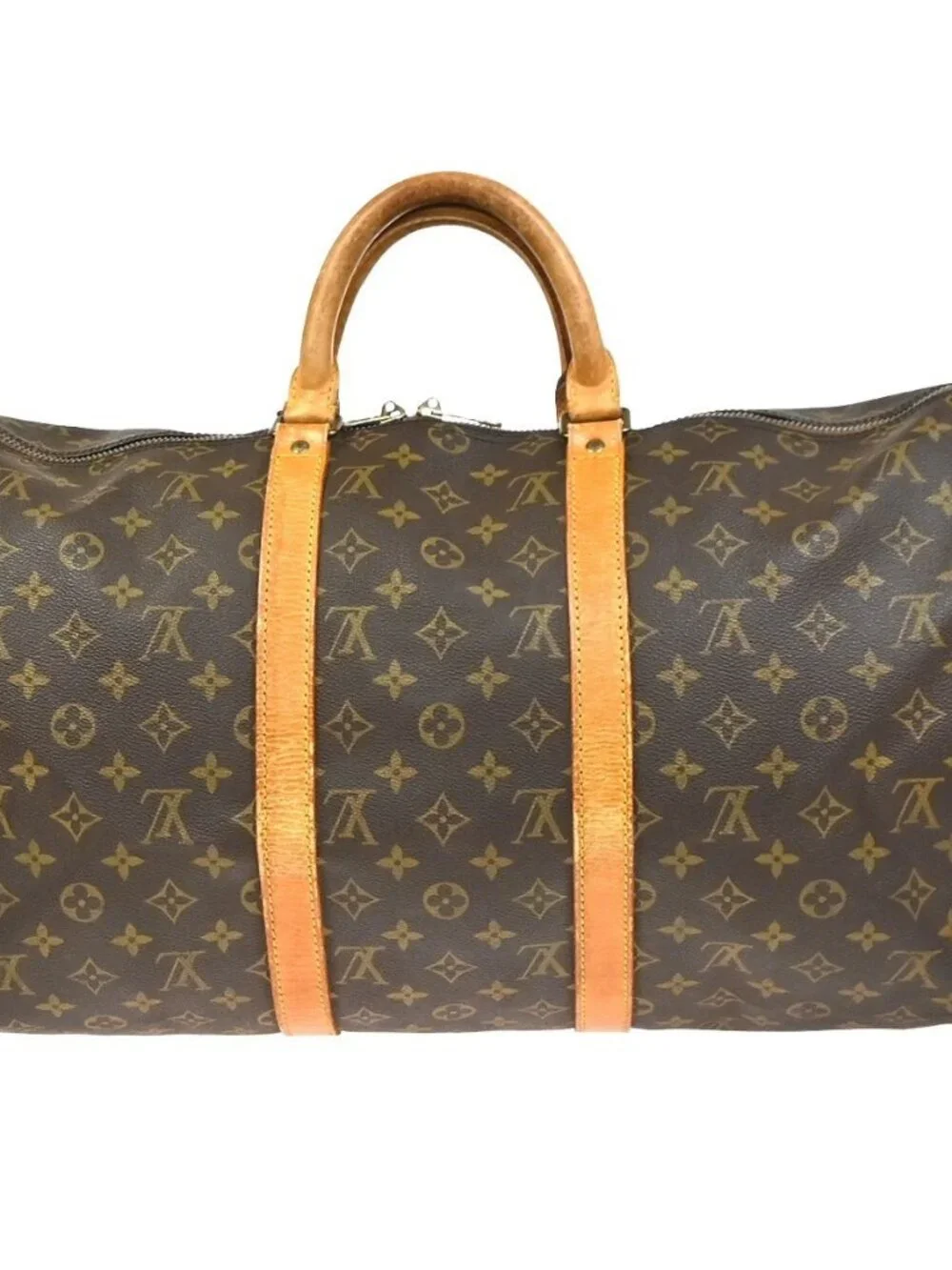 LOUIS VUITTON Keepall 50 Travel Hand Bag Monogram Leather Brown M41426 73YH911 - Picture 3 of 15